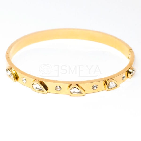 3d-dew-drops-studded-bracelet-3-18k-gold-plated-waterproof