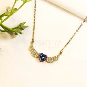 Eva-angel-heart-necklace-18k-gold-plated-waterproof