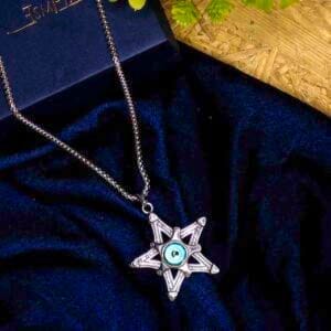 atlas-star-evil-eye-silver-2-pendant-with-chain-watrproof