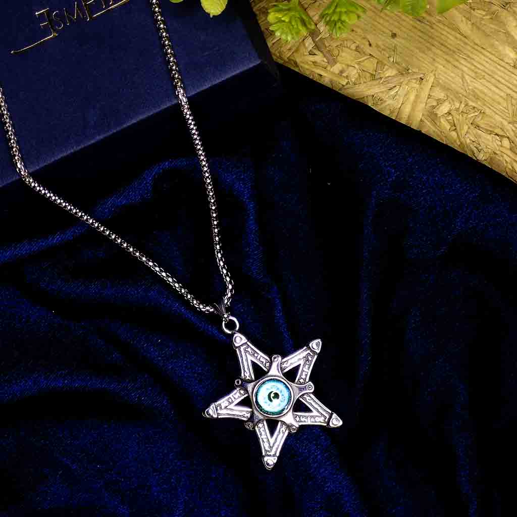 atlas-star-evil-eye-silver-2-pendant-with-chain-watrproof