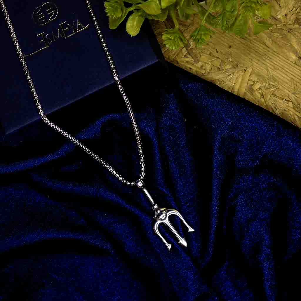 aura-trident-silver-pendant-with-chain-1-waterproof