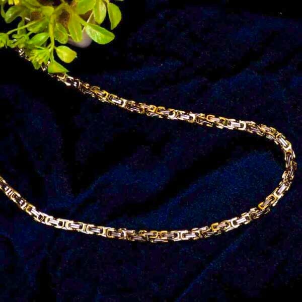 deluxe-byzantine-two-tone-chain-2-18k-gold-plated-waterproof