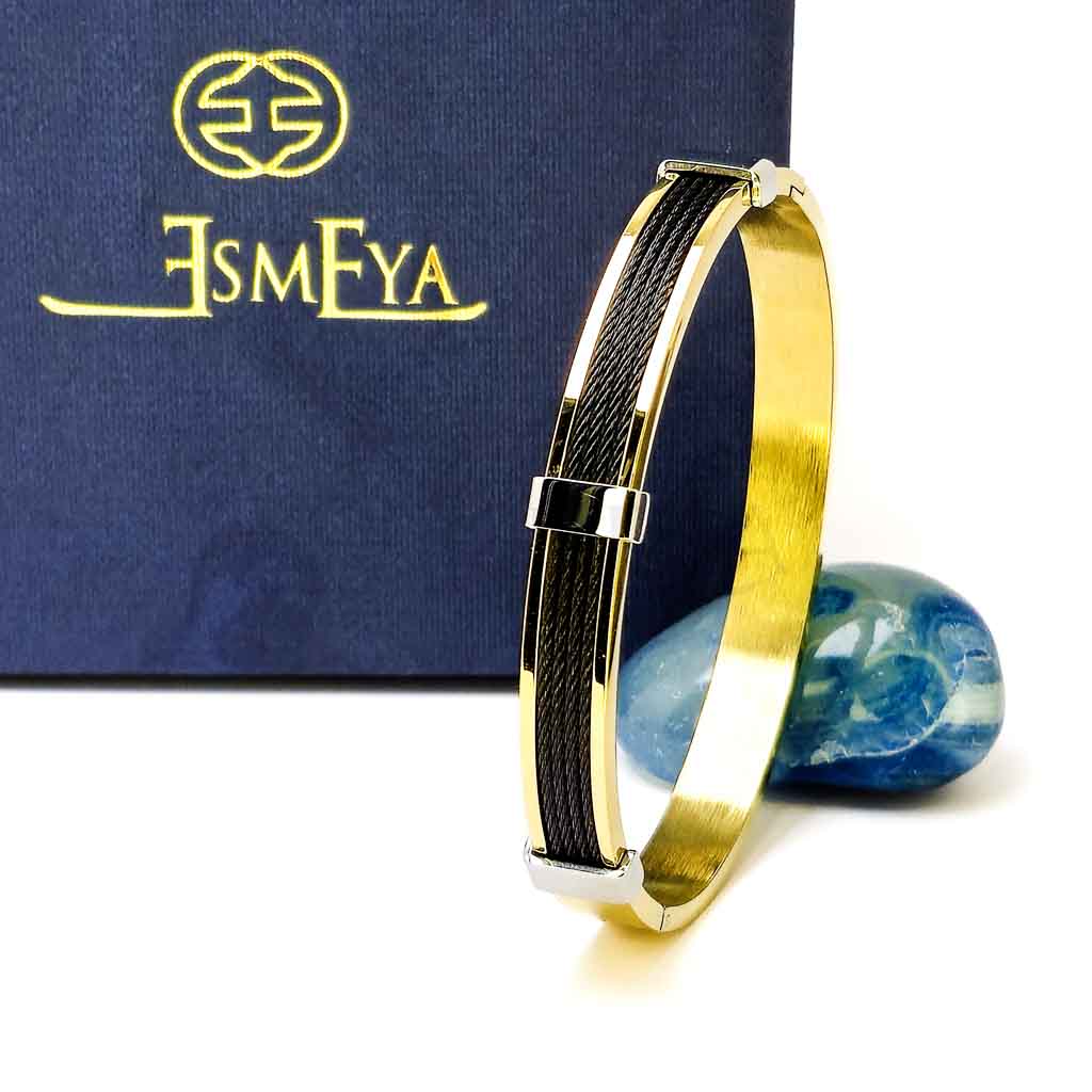 enigma-black-core-golden-bracelet-3-18k-gold-plated-men-waterproof