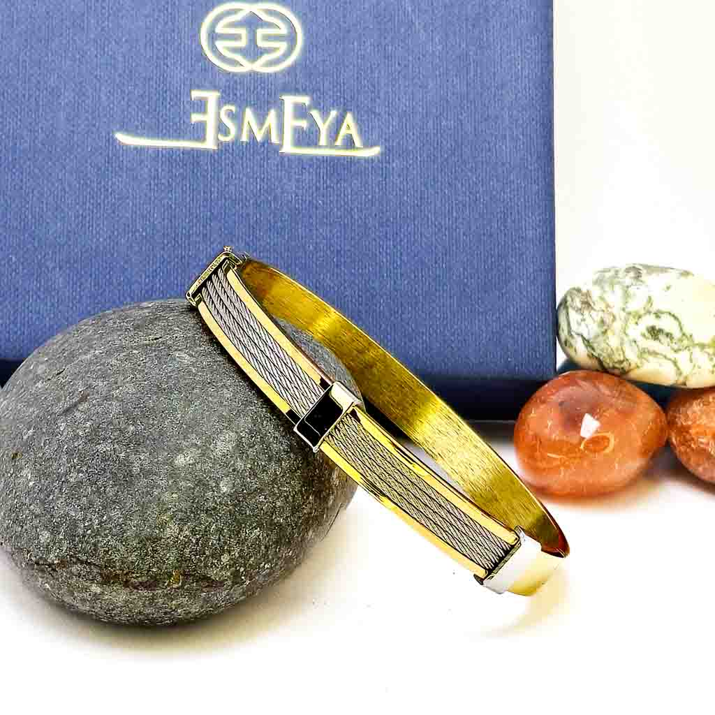 enigma-silver-core-golden-bracelet-18k-gold-plated-waterproof