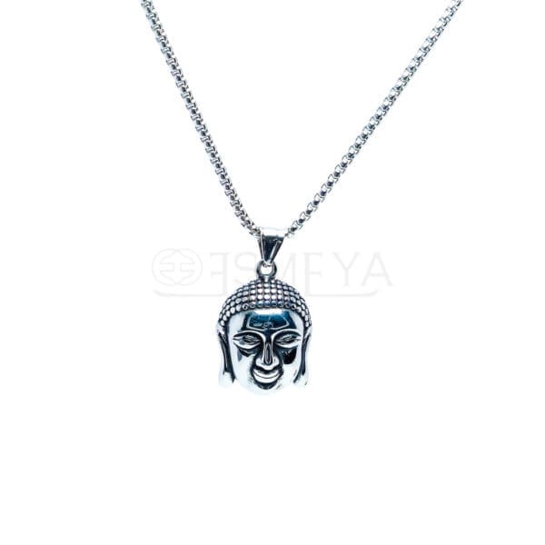 enlight-me-buddha-silver-pendant-1-with-chain-waterproof