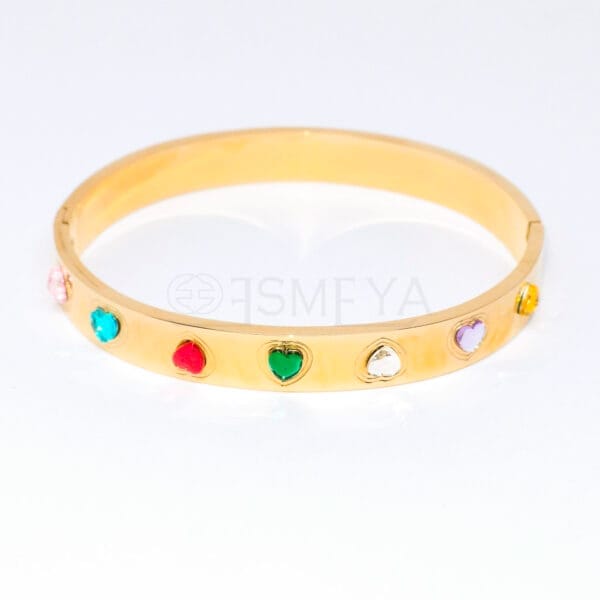 rainbow-multicolour-heart-bracelet-1-18k-gold-plated-waterproof