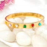 rainbow-multicolour-heart-bracelet-3-18k-gold-plated-waterproof