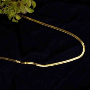 regal-flat-snake-golden-chain-1-18k-gold-plated-waterproof