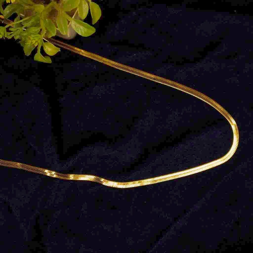 regal-flat-snake-golden-chain-1-18k-gold-plated-waterproof