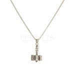 sterling-3d-hammer-silver-pendant-with-chain-waterproof