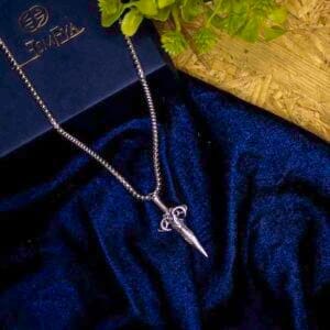 valyrian-steel-dagger-silver-pendant-with-chain-2-waterproof