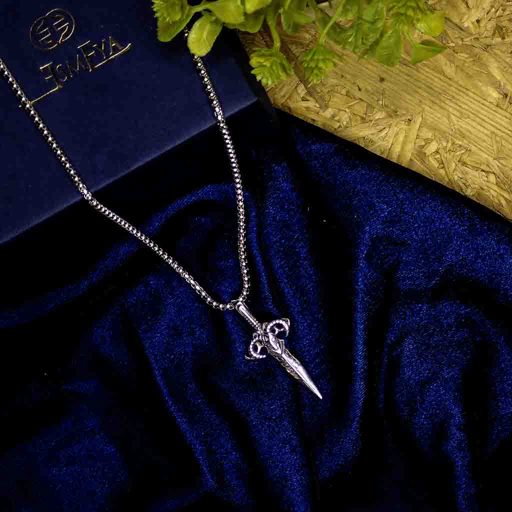 valyrian-steel-dagger-silver-pendant-with-chain-2-waterproof