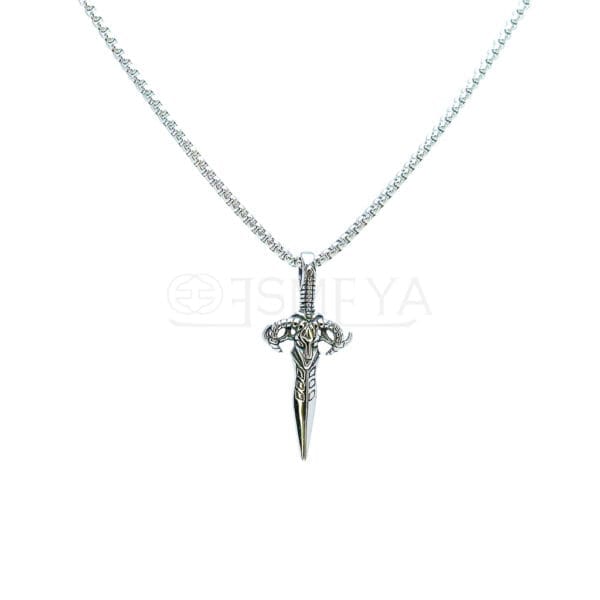 valyrian-steel-dagger-silver-pendant-with-chain-waterproof