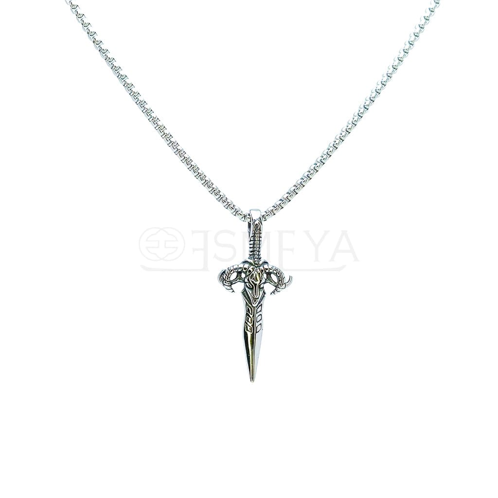 valyrian-steel-dagger-silver-pendant-with-chain-waterproof