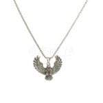 wild-eagle-silver-pendant-with-chain-3-waterproof