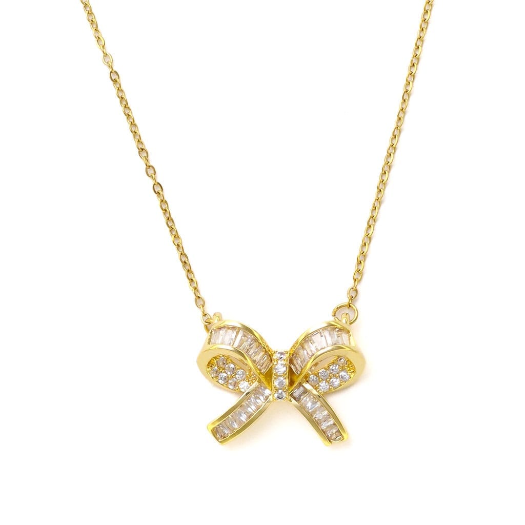 bella-studed-bow-18k-gold-plated-necklace-waterproof-2