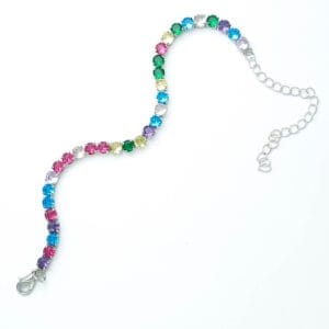 Gems-Multicolor-Tennis-Bracelet-2-by-esmeya-waterproof