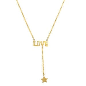 love-on-star-18k-gold-plated-necklace-2-waterproof