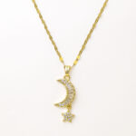 Stella-Crescent-Moon-18k-Gold-Plated-Necklace-1-waterproof