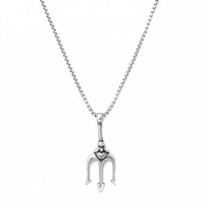 aura-trident-silver-pendant-with-chain-for-men-1-waterproof