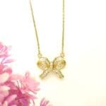 bella-studed-bow-18k-gold-plated-necklace-waterproof-1