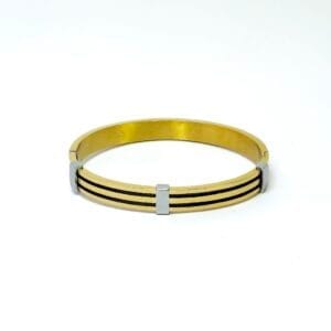 delight-premium-18k-gold-plated-and-black-bracelet-for-men-1-by-esmeya-waterproof