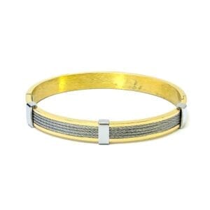 enigma-silver-core-18k-gold-plated-bracelet-for-men-1-by-esmeya-waterproof