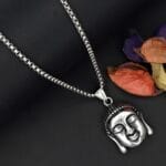 enlight-me-buddha-silver-pendant-with-chain-for-men-2-waterproof