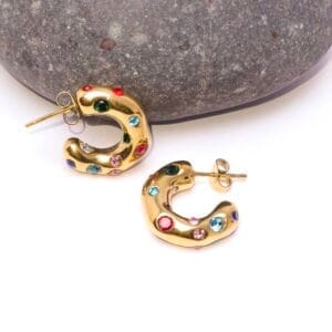 tulip-multicolour-stone-studded-18k-gold-plated-waterproof-hoops-1-by-esmeya