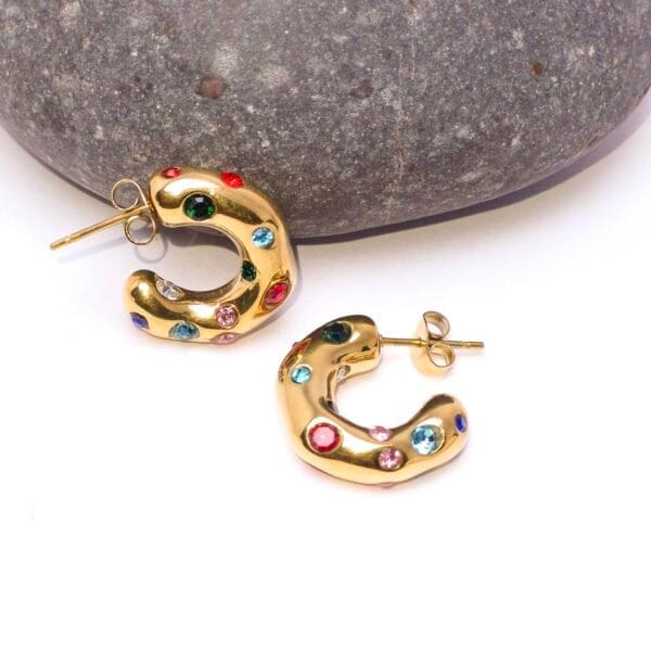 tulip-multicolour-stone-studded-18k-gold-plated-waterproof-hoops-1-by-esmeya