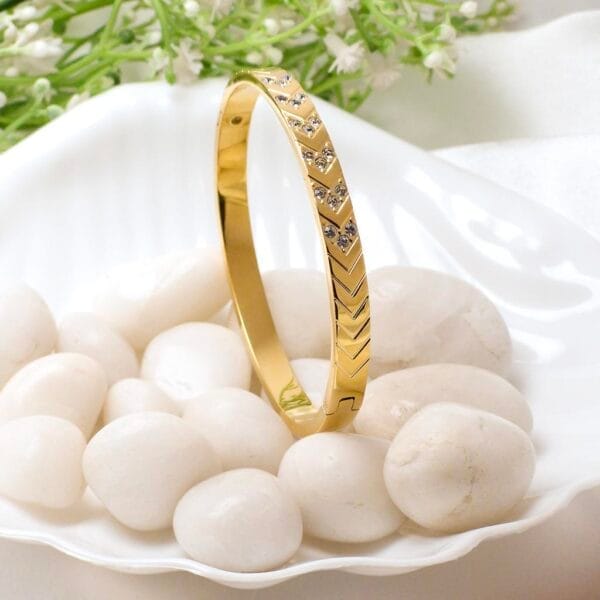 selena-18k-gold-plated-studded-bracelet-2-by-esmeya-waterproof