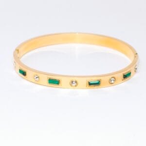 sia-green-18k-gold-plated-studded-bracelet-2-by-esmeya-waterproof