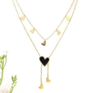 valentine-double-layer-18k-gold-plated-heart-necklace-1-waterproof