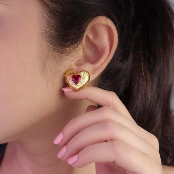 bloody-mary-core-heart-gold-plated-earrings-f-2-waterproof