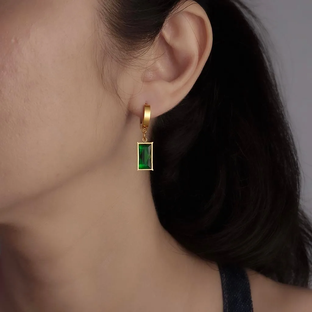 green-brick-gold-plated-drop-earrings-f-2-waterproof